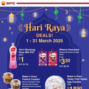 SPC Hari Raya Promotion (1-31 Mar 2025) – Best Festive Deals on Drinks & Cookies