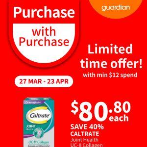 Guardian PWP Promotion (27 Mar - 23 Apr 2025) – Save Up to 40% on Health and Personal Care