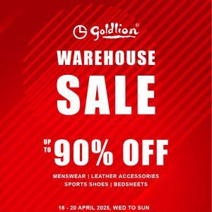 Goldlion Warehouse Sale Up To 90% OFF (16 - 20 Apr 2025)