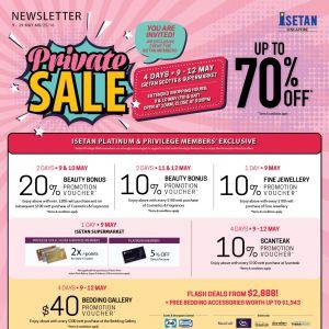 Isetan Private Sale 9–29 May 2025 – Up to 70% Off Fashion, Beauty, Home & More