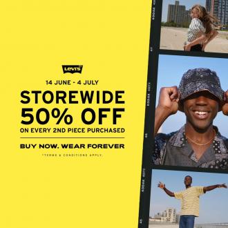BHG Levi's Sale 2nd Piece 50% OFF (14 Jun 2021 - 4 Jul 2021)