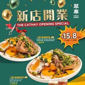 Tsui Wah Grand Opening Special at The Cathay: Set Meal for $15.8 (Limited Time)