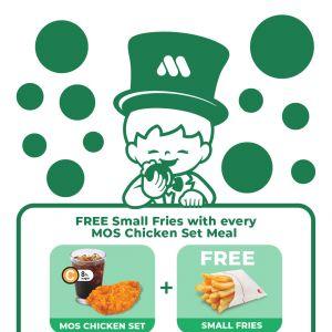 MOS Burger Free Small Fries Promotion – Enjoy with Every Chicken Set (20–25 May 2025)