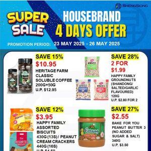 Sheng Siong Promotion - Housebrand 4 Days Offer (23-26 May 2025)