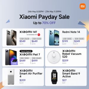 Xiaomi Payday Sale Up To 70% OFF (24-27 May 2025)