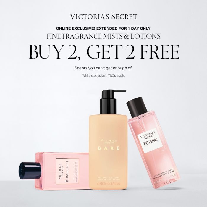 Victoria's Secret Singapore: BUY 2 GET 2 FREE Fine Fragrance Mists ...