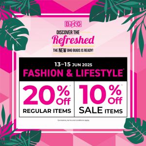 BHG Bugis New Look Promotion: 20% OFF Fashion & Lifestyle (13–15 June 2025)