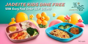 Crystal Jade Kids Eat Free Promotion: Free Kids Meal with Every Food Order at Hong Kong Kitchen & La Mian Xiao Long Bao
