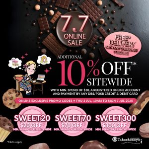 Takashimaya 7.7 Online Sale (3-7 July 2025)