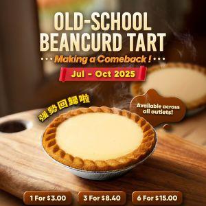 Kazo Old-School Beancurd Tart Singapore – Seasonal Comeback Deal (Jul–Oct 2025)