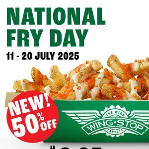 Wingstop National Fry Day Promotion - Buffalo Ranch Fries for $2.95 (11-20 July 2025)