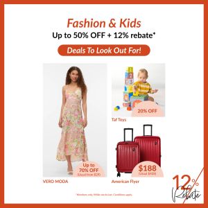TANGS 12% Rebate Days: Up to 50% OFF Fashion & Kids Sale July 2025