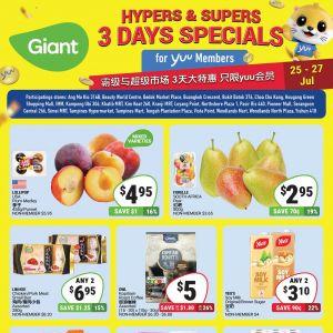 Giant Yuu Members Promotion: 3 Days Special Deals (25-27 July 2025)