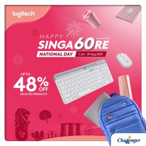 Logitech SG60 National Day Sale at Challenger: Up to 48% Off Keyboards, Mice, Headsets & More (1 Jul – 31 Aug 2025)