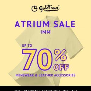 Goldlion Atrium Sale Up To 70% OFF at IMM (28 July - 3 Aug 2025)