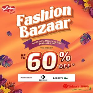 Takashimaya Fashion Bazaar Sale 29 Jul – 4 Aug 2025: Massive Up to 60% OFF on Converse & Lacoste – Limited Time Event