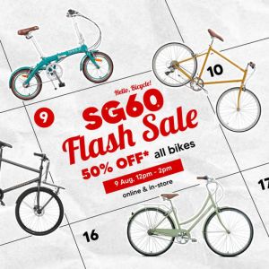 Hello Bicycle SG60 Flash Sale - 50% OFF Every Bike (9 August 2025)