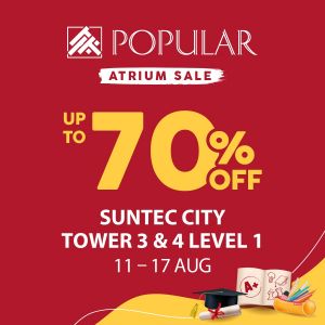 POPULAR Atrium Sale Suntec City – Up to 70% Off Stationery & Books (11–17 Aug 2025)