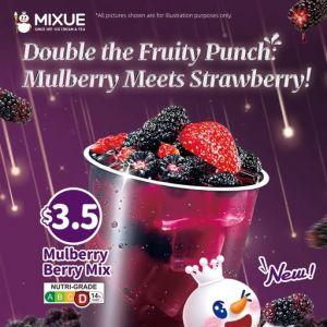 MIXUE Mulberry Berry Mix - New Fruity Drink at $3.5 in Singapore