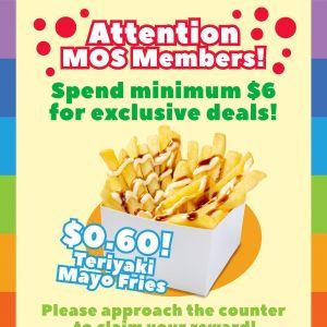MOS Burger $0.60 Teriyaki Mayo Fries Promotion (26–28 Aug 2025)