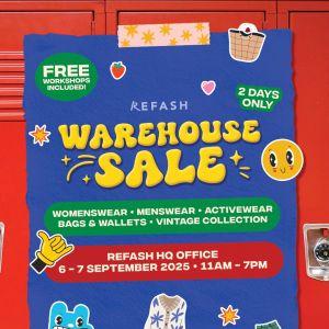 REFASH Warehouse Sale Singapore – $5 Thrift Deals + $12 Dig Zone (6-7 Sep 2025)