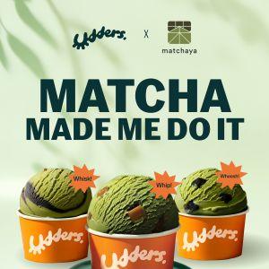 Udders x Matchaya Ice Cream Singapore – New Matcha Flavours Launch