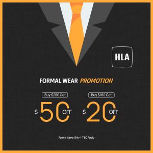 HLA Formal Wear Promotion: Up to $50 OFF | 1-30 Sep 2025