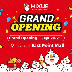Mixue East Point Mall Grand Opening Promotion: Lucky Draw Prizes (20-21 Sep 2025)