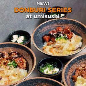 Umisushi Classic Donburi Series Promotion: Get 50% OFF 2nd Donburi