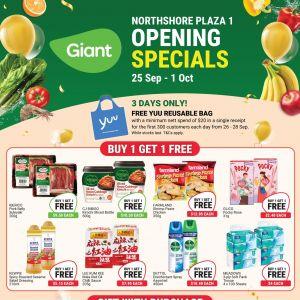 Giant Northshore Plaza 1 Opening Specials: Buy 1 Get 1 Free & Big Discounts (25 Sep - 1 Oct 2025)