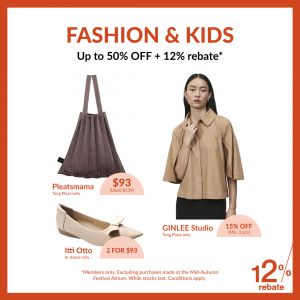 TANGS Fashion & Kids Promotion - Up To 50% OFF + 12% Rebate (26-27 September 2025)