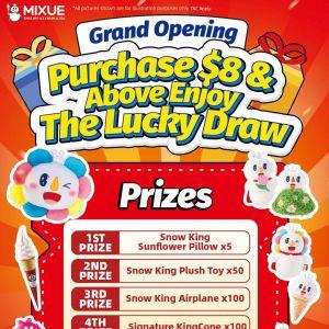 Mixue Downtown East E!Hub Grand Opening: Spend $8 & Join Lucky Draw (27–28 Sep 2025)