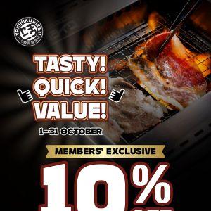 Yakiniku LIKE Members’ Promotion: 10% Off Min. $50 Spend (1–31 Oct 2025)