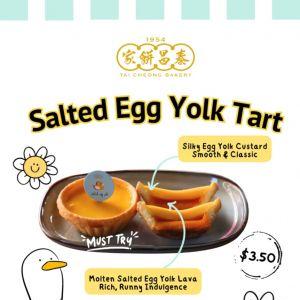 Tai Cheong Bakery Salted Egg Yolk Tart Launch: Molten Lava Treat (From 7 Oct 2025)