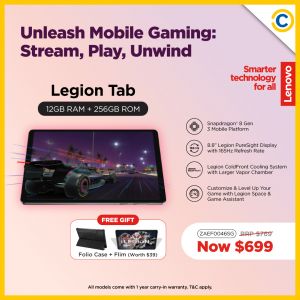 COURTS Lenovo Tablets Sale: Up to $90 Off + Free Gifts Worth $198