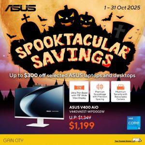 Gain City ASUS Halloween Promotion: Spooktacular Savings on Laptops & Desktops (1–31 Oct 2025)