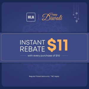 HLA Deepavali Sale: Get $11 Instant Rebate with $110 Purchase (11–20 Oct 2025)