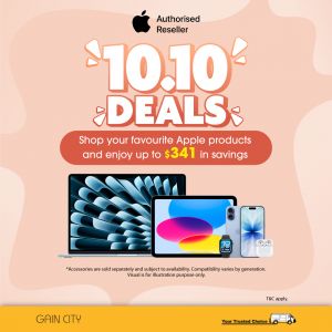 Gain City 10.10 Sale: Apple MacBook, iPad & AirPods Deals (October 2025)