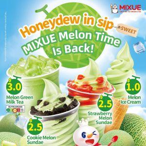 MIXUE Melon Time: Honeydew Ice Cream & Drinks Are Back (Oct 2025)