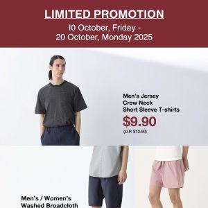 MUJI October Promotion: Men’s Apparel Deals (10–20 October 2025)