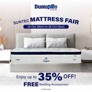 TANGS Mattress Fair at Suntec City: Up to 35% Off Dunlopillo & Free Perks (20–26 Oct 2025)