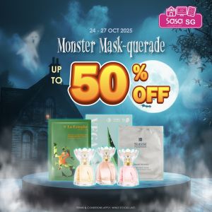Sasa Online Monster Mask-querade Up To 50% OFF Promotion (24-27 Oct 2025)