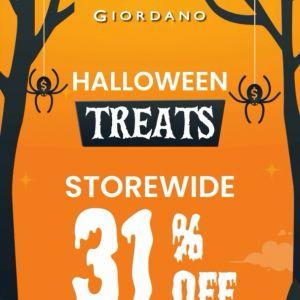 Giordano Halloween Promotion 2025: Storewide 31% Off + Extra 31% Off