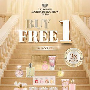 Sasa Marina De Bourbon Buy 1 FREE 1 + 3X Points Promotion (24-27 Oct 2025)