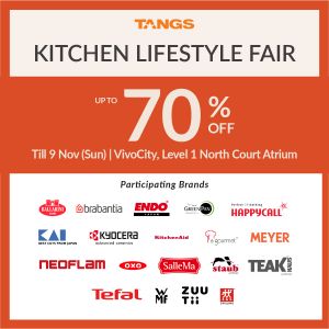 TANGS Kitchen Lifestyle Fair: Up to 70% Off Cookware & Appliances (Till 9 Nov 2025)