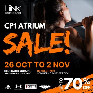 LINK Atrium Sale: Up to 70% Off Adidas, Under Armour, Zanetta, and Waveline (26 Oct - 02 Nov 2025)