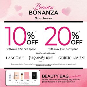 BHG Beauty Bonanza Promotion (30 Oct - 9 Nov 2025)