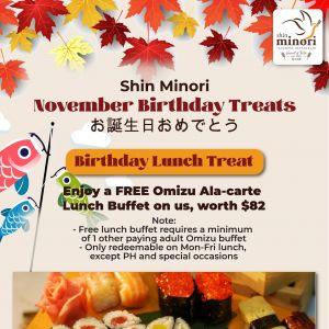Shin Minori November Birthday Treats Promotion