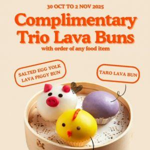 Paradise Group FREE Trio Lava Bun Promotion (30 Oct - 2 Nov 2025)