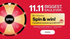 Decathlon 11.11 Sale: Spin & Win Free Gifts and Vouchers (3–6 Nov 2025)